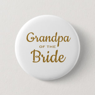 Badge Rond 5 Cm Grand-père du Mariage de mariée bouton personnalis