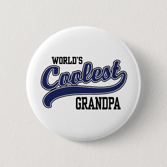 Badge Rond 5 Cm Grand-père le plus froid du monde (Devant)