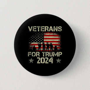 Badge Rond 5 Cm Grand-père vétérans pour Trump 2024 drapeau améric