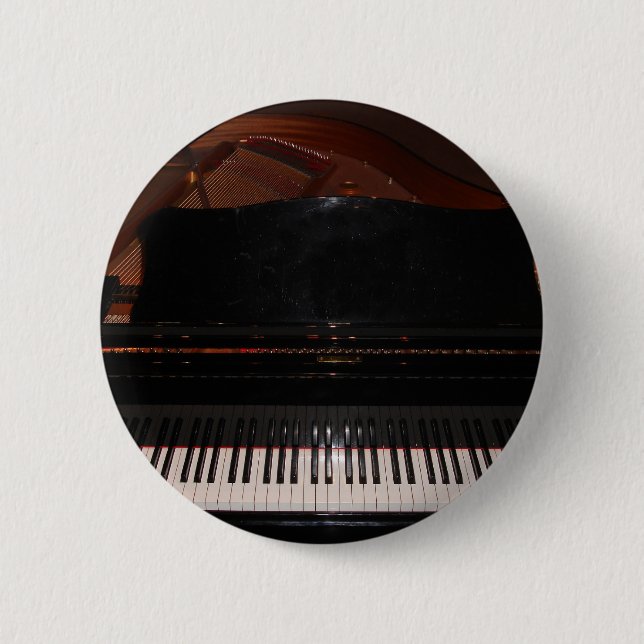 Badge Rond 5 Cm Grand Piano (Devant)