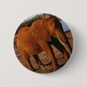 Badge Rond 5 Cm Grand Rouge