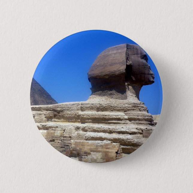 Badge Rond 5 Cm grand sphinx (Devant)