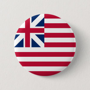 Badge Rond 5 Cm Grand Union USA premier drapeau symbole patrioti