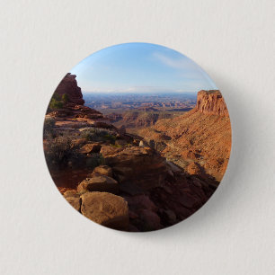 Badge Rond 5 Cm Grand View Point dans le parc national de Canyonla