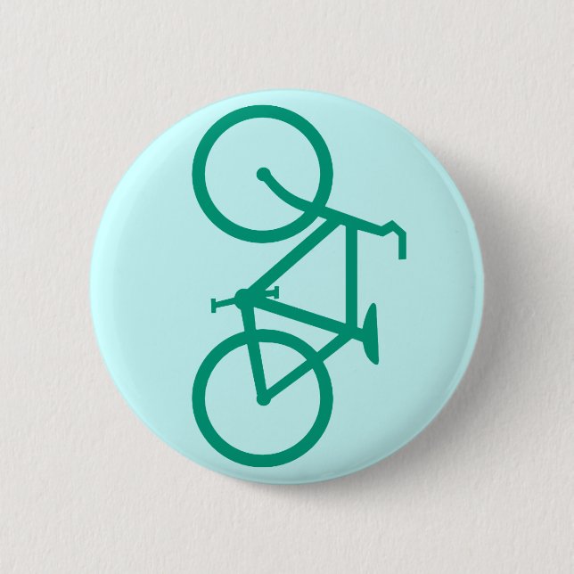 Badge Rond 5 Cm Grande bicyclette verte (Devant)