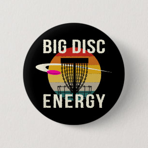 Badge Rond 5 Cm Grande énergie de disque Disque Golf Sports Disque