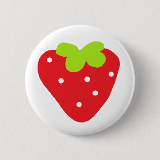 Badge Rond 5 Cm Grande fraise