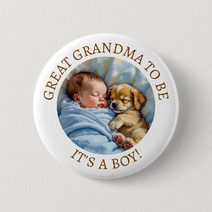 Badge Rond 5 Cm Grande grand grand-mère à être   Le Baby shower du