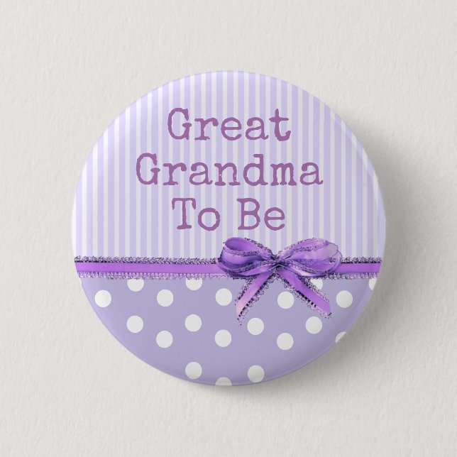 Badge Rond 5 Cm Grande grand-maman à être bouton de baby shower : (Devant)