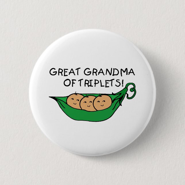 Badge Rond 5 Cm Grande grand-maman des triplets (Devant)