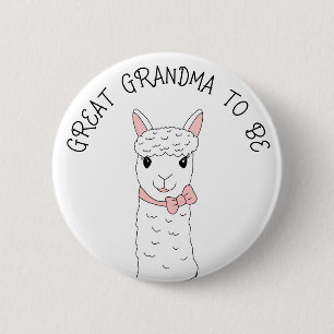 Badge Rond 5 Cm Grande grand-mère à être avec la cave rose