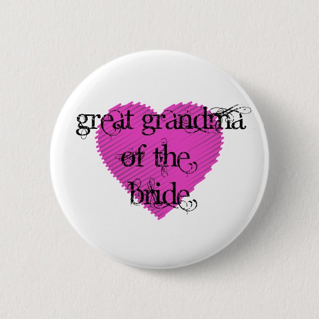 Badge Rond 5 Cm Grande grand-mère de l'épouse (Devant)