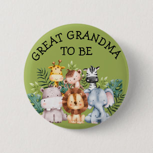 Badge Rond 5 Cm Grande grand-mère d'être le Baby shower des créatu