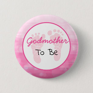 Badge Rond 5 Cm Grande mère rose pour être Baby shower