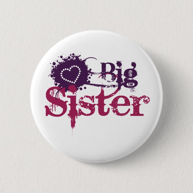 Badge Rond 5 Cm Grande soeur (Devant)