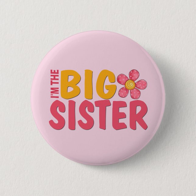 Badge Rond 5 Cm Grande soeur (Devant)