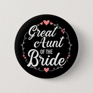 Badge Rond 5 Cm Grande tante de la mariée pour le mariage