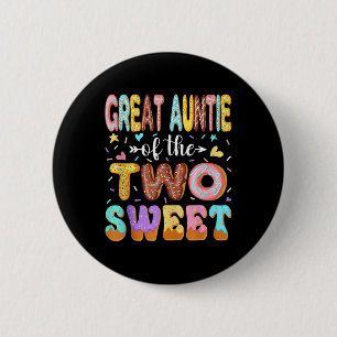 Badge Rond 5 Cm Grande Tante Des Deux Sweet 2e Anniversaire Fille
