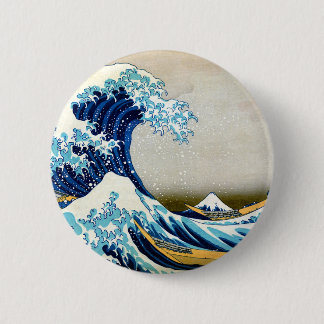 Badge Rond 5 Cm Grande vague au large de Kanagawa
