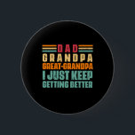 Badge Rond 5 Cm Grandfather Quotes | Dad Great Grandpa<br><div class="desc">Grandfather Quotes | Dad Great Grandpa</div>