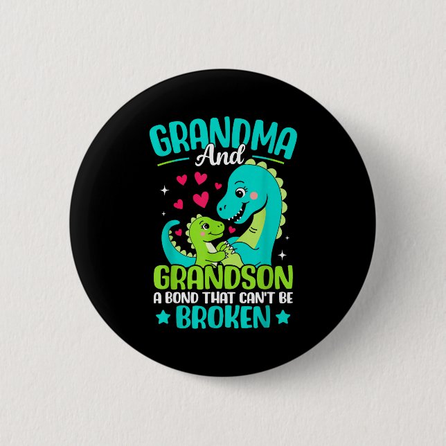 Badge Rond 5 Cm Grandma And Grandson A Bond That Can't Be Broken D (Devant)