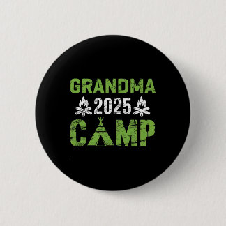 Badge Rond 5 Cm Grandma Camp 2025 Family Vacation Summer Camping C