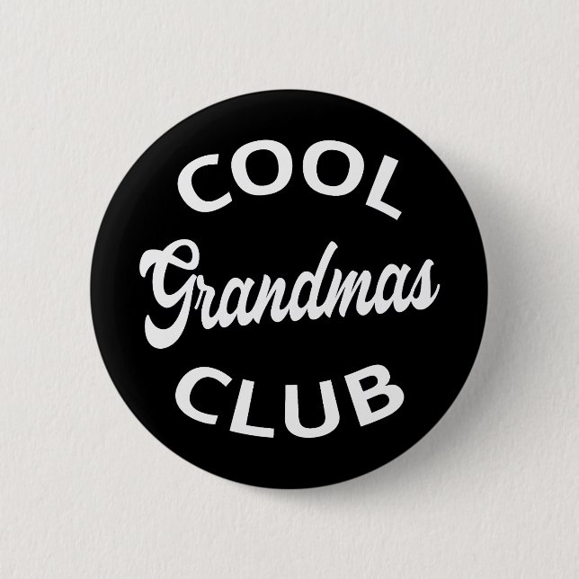 Badge Rond 5 Cm Grandmas Club cool I (Devant)