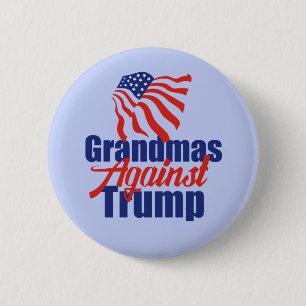 Badge Rond 5 Cm Grandmas contre Trump