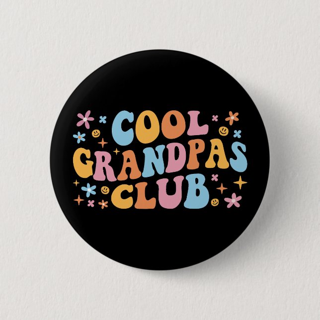 Badge Rond 5 Cm Grandpas Club cool III (Devant)