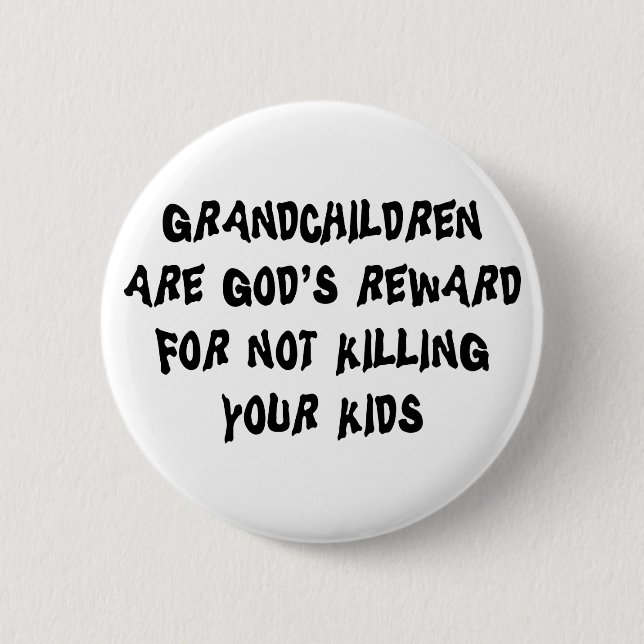 Badge Rond 5 Cm Grands-parents drôles (Devant)