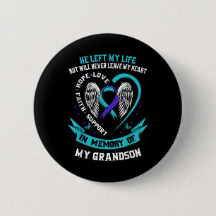 Badge Rond 5 Cm Grandson Prévention du suicide Memorial Gra