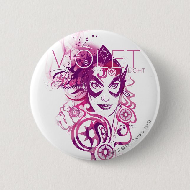 Badge Rond 5 Cm Graphique 3 de saphir d'étoile (Devant)