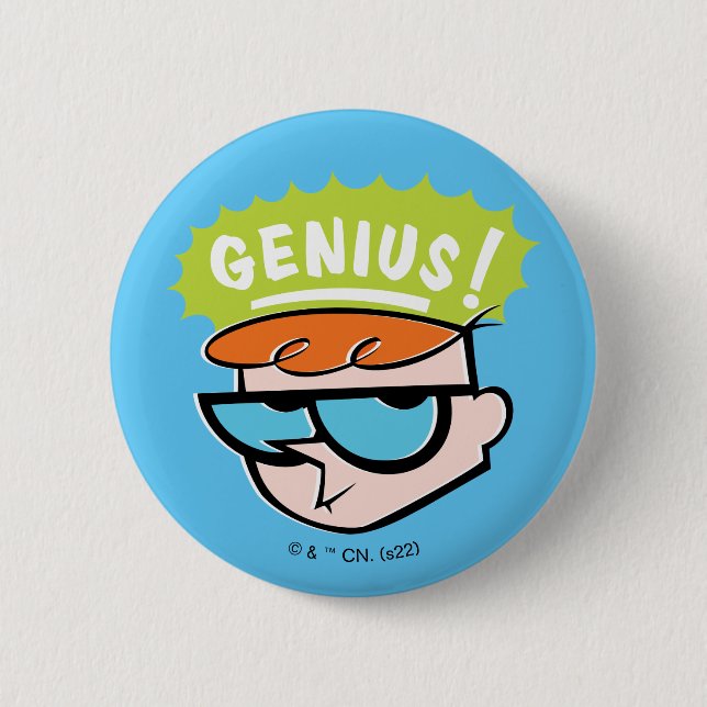 Badge Rond 5 Cm Graphique de légende Dexter "Genius" (Devant)