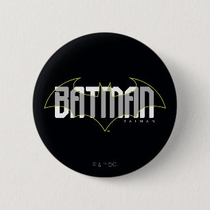 Badge Rond 5 Cm Graphique de nom haute technologie Batman