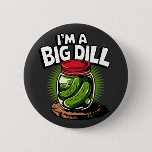 Badge Rond 5 Cm Graphique de pot de chiche pour les amateurs de ch