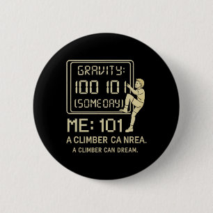 Badge Rond 5 Cm Graphique du tableau de score d'escalade Gravity10