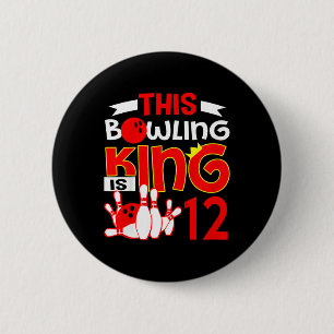 Badge Rond 5 Cm Graphique pour enfants 12e anniversaire - Ce roi b