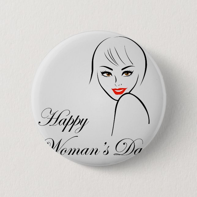 Badge Rond 5 Cm Graphique pour le jour des femmes (Devant)