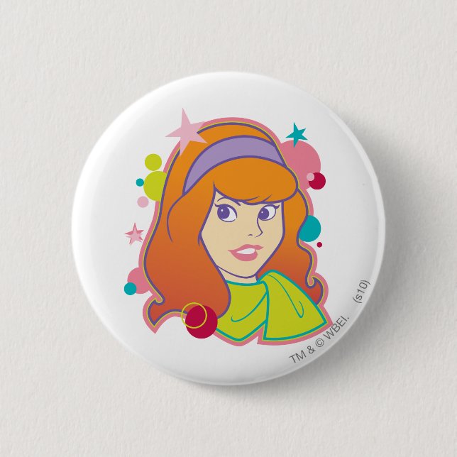 Badge Rond 5 Cm Graphique Super Daphné (Devant)