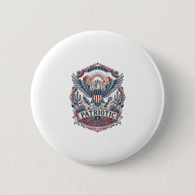Badge Rond 5 Cm Graphique vectoriel de fierté du désert du Sud-Oue (Devant)