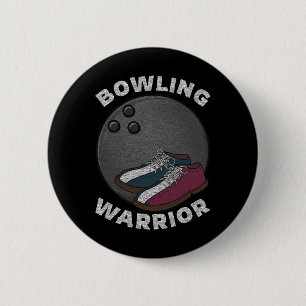 Badge Rond 5 Cm Graphique vintage de bowling avec citation drôle