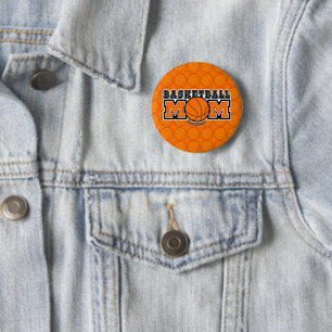 Badge Rond 5 Cm Graphismes de folie pour maman de basket-ball