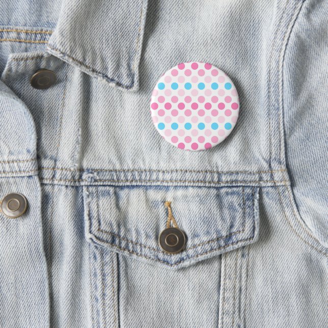 Badge Rond 5 Cm Gras Transféine Fierté drapeau Couleurs À petits p (En situation)