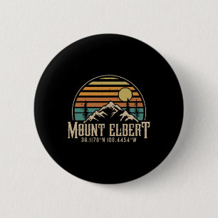 Badge Rond 5 Cm Gravissant le mont Elbert Colorado Mountain Mount