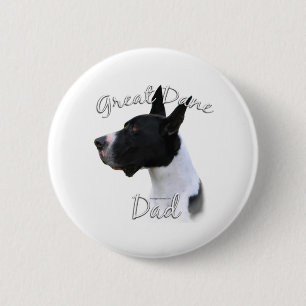 Badge Rond 5 Cm Great Dane (manteau) Papa 2