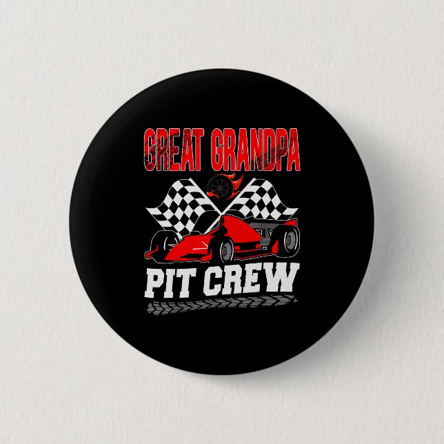 Badge Rond 5 Cm Great Grandpa T Crew Racing Family Race Car Birthd (Devant)