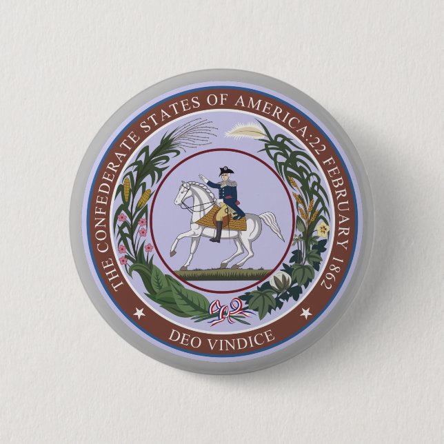 Badge Rond 5 Cm GREAT SEAL of the CONFEDERACY (Devant)