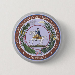 Badge Rond 5 Cm GREAT SEAL of the CONFEDERACY