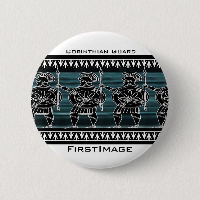 Badge Rond 5 Cm Grec Black (Devant)