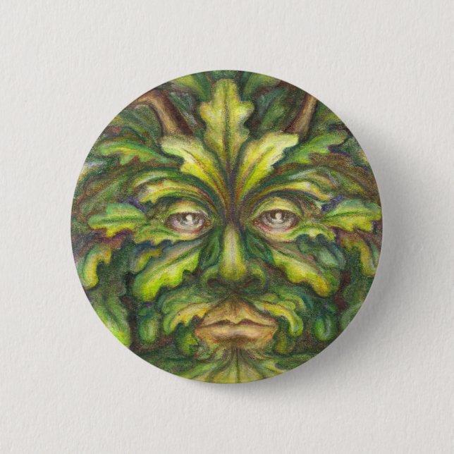 Badge Rond 5 Cm Greenman (Devant)